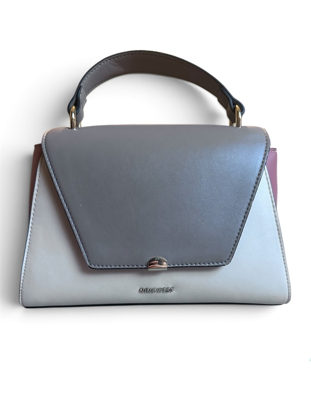 Nine West Griege, Cream & Pink Top-Handle Handbag